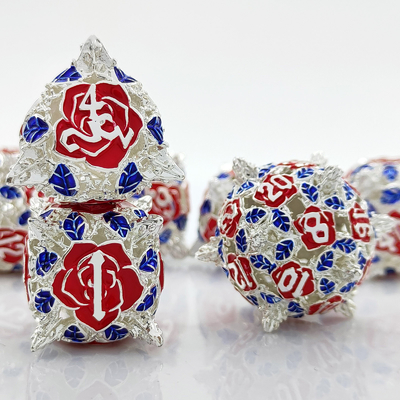 Polyhedral Metal Hollow Dice Rol Oyunu DND Dungeons And Dragons Masaüstü Oyunu