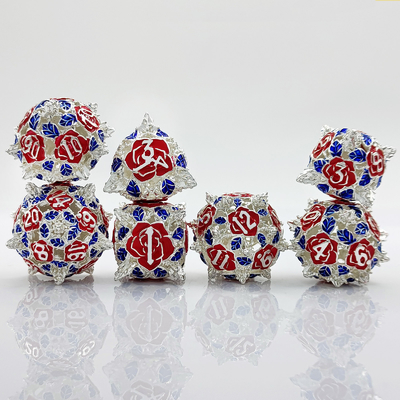 Polyhedral Metal Hollow Dice Rol Oyunu DND Dungeons And Dragons Masaüstü Oyunu