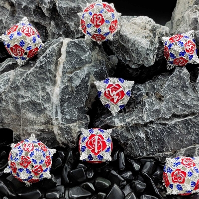 Polyhedral Metal Hollow Dice Rol Oyunu DND Dungeons And Dragons Masaüstü Oyunu