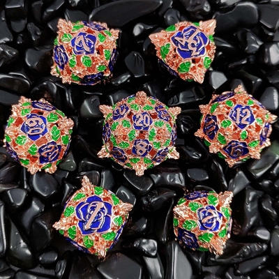 Polyhedral Metal Hollow Dice Rol Oyunu DND Dungeons And Dragons Masaüstü Oyunu