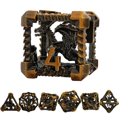 Çürük Multi-Noodle Metal Dice Uçan Ejderha Zindanı ve Ejderha DND