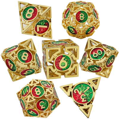 Ok Çürük Metal Dice Takımı Çok yönlü DND Zindan ve Ejderha