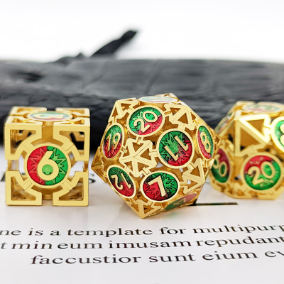 Ok Çürük Metal Dice Takımı Çok yönlü DND Zindan ve Ejderha