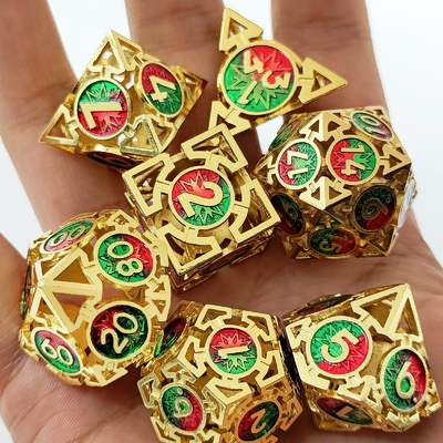 Ok Çürük Metal Dice Takımı Çok yönlü DND Zindan ve Ejderha