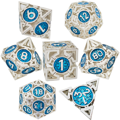Ok Çürük Metal Dice Takımı Çok yönlü DND Zindan ve Ejderha