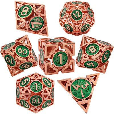 Ok Çürük Metal Dice Takımı Çok yönlü DND Zindan ve Ejderha