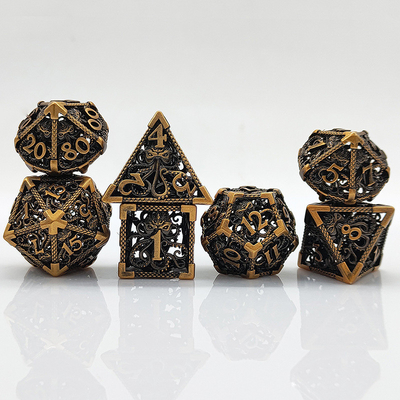 Ahtapot Hollow Metal Multi Face Dice Set Budemen Zindan ve Ejderha DND