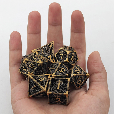 Ahtapot Hollow Metal Multi Face Dice Set Budemen Zindan ve Ejderha DND
