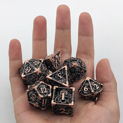 Ahtapot Hollow Metal Multi Face Dice Set Budemen Zindan ve Ejderha DND