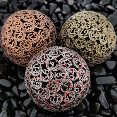 Panlong Hollow 100D Metal Dice Set Zindan ve Ejderha DND#RPG#COC