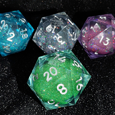 20D Tek reçine Koşu Kum Dice Set Cruzu's Call RPG#DND#Coc