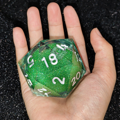 20D Tek reçine Koşu Kum Dice Set Cruzu's Call RPG#DND#Coc