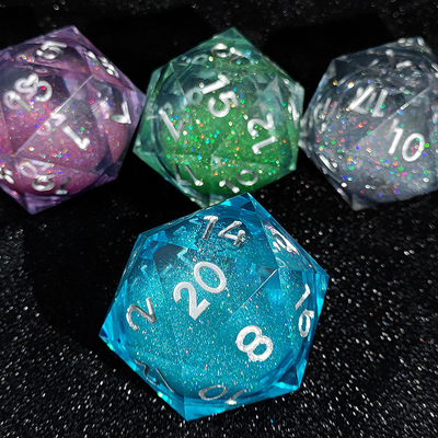 20D Tek reçine Koşu Kum Dice Set Cruzu's Call RPG#DND#Coc