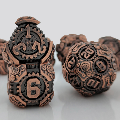 Metal Gear Dice Set DND Zindan ve Ejderhalar TRPG Çokgenli Dice D6 Masa
