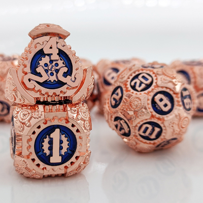 Metal Gear Dice Set DND Zindan ve Ejderhalar TRPG Çokgenli Dice D6 Masa