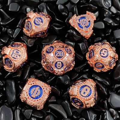 Metal Gear Dice Set DND Zindan ve Ejderhalar TRPG Çokgenli Dice D6 Masa