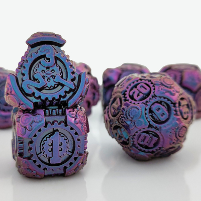 Metal Gear Dice Set DND Zindan ve Ejderhalar TRPG Çokgenli Dice D6 Masa