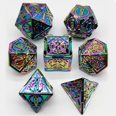 Kılıç Metal RPG Dice El Poli Cruzu Zindan Ve Uzun DND#