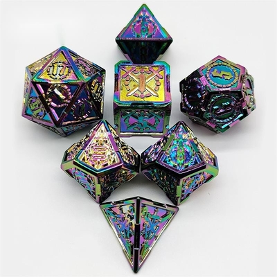 Kılıç Metal RPG Dice El Poli Cruzu Zindan Ve Uzun DND#