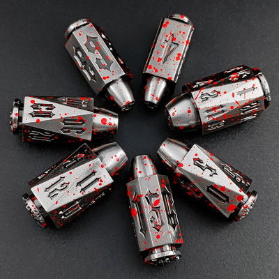 Bullet Head Multiface Metal Dice Set Masaüstü Oyunu DND#RPG#COC