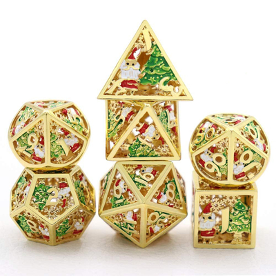 Noel Hollow Multi Noodle Metal Dice Dijital DND Ejderha ve Zindan TRPG Çok yönlü