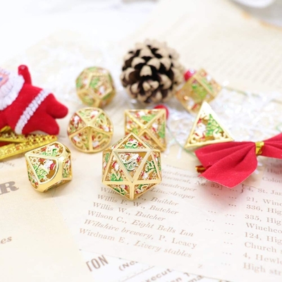 Noel Hollow Multi Noodle Metal Dice Dijital DND Ejderha ve Zindan TRPG Çok yönlü