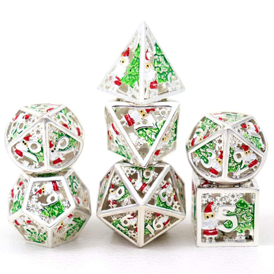 Noel Hollow Multi Noodle Metal Dice Dijital DND Ejderha ve Zindan TRPG Çok yönlü