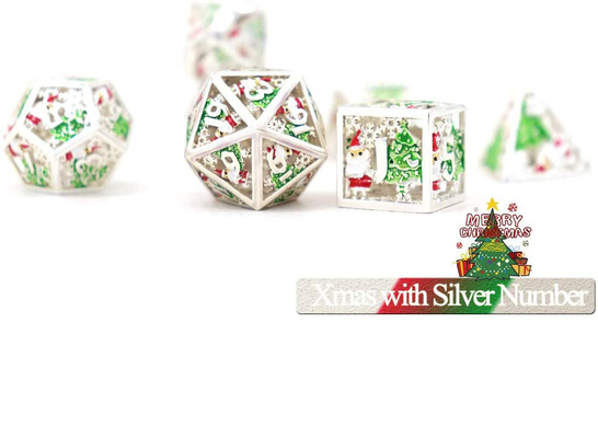 Noel Hollow Multi Noodle Metal Dice Dijital DND Ejderha ve Zindan TRPG Çok yönlü