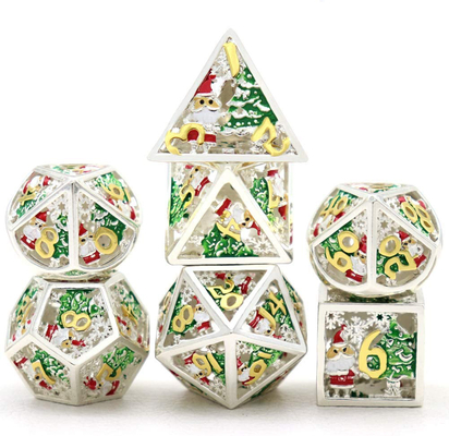 Noel Hollow Multi Noodle Metal Dice Dijital DND Ejderha ve Zindan TRPG Çok yönlü
