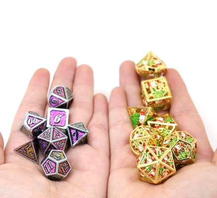 Noel Hollow Multi Noodle Metal Dice Dijital DND Ejderha ve Zindan TRPG Çok yönlü