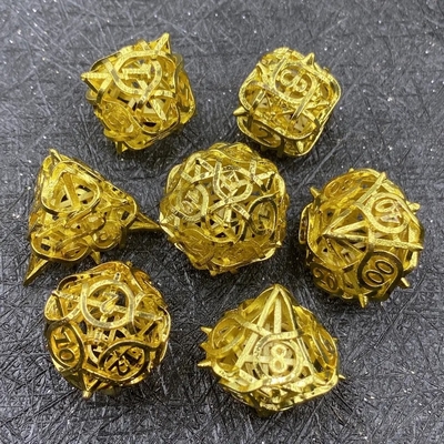 Dikenler boş metal zar seti Kusalu RPG ejderha ve zindan DND