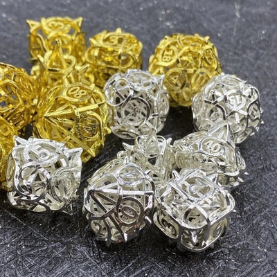 Dikenler boş metal zar seti Kusalu RPG ejderha ve zindan DND