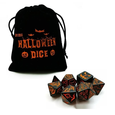 Polimodyal reçine zarı 7PCS RPG zarı seti D4 D6 D8 D10 D12 D20 D20