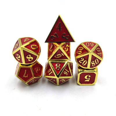 DND RPG Mini Metal Dice Koşu Grup Oyunu Masa Oyunları Çoklu Yüz