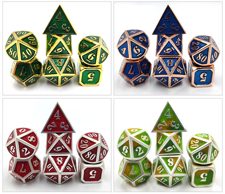 DND RPG Mini Metal Dice Koşu Grup Oyunu Masa Oyunları Çoklu Yüz
