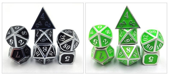 DND RPG Mini Metal Dice Koşu Grup Oyunu Masa Oyunları Çoklu Yüz