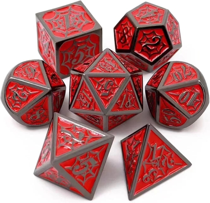 Örümcek Adam Katı Metal Çokgen Çöpü DND RPG Lüks Tarzı