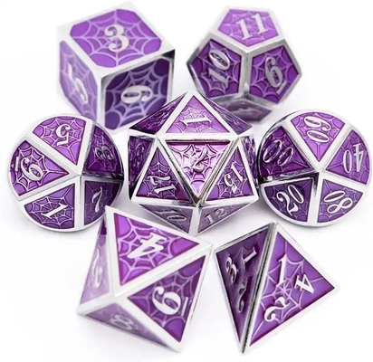 Örümcek Adam Katı Metal Çokgen Çöpü DND RPG Lüks Tarzı