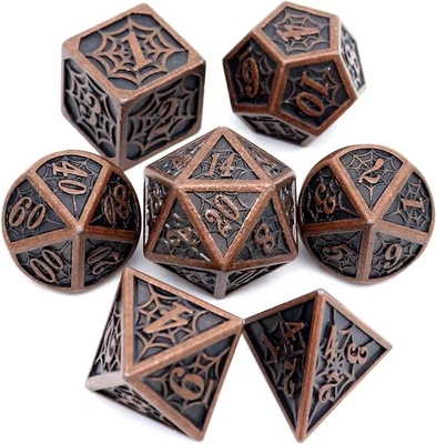 Örümcek Adam Katı Metal Çokgen Çöpü DND RPG Lüks Tarzı