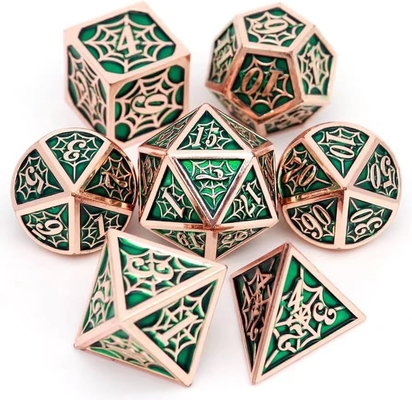 Örümcek Adam Katı Metal Çokgen Çöpü DND RPG Lüks Tarzı