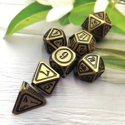 Antika Bronz Metal Çöp Set Beşinci Kişi Oyun Rengi Sarsık Toprak Alaşım Çöp