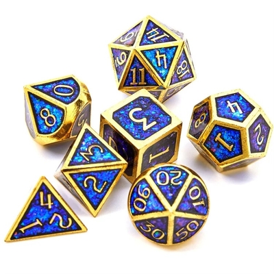 Parlak Altın Toz Katı Metal Çöp Satır Oyunları Ejder ve Zindan DND RPG