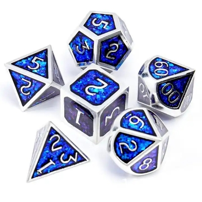 Parlak Altın Toz Katı Metal Çöp Satır Oyunları Ejder ve Zindan DND RPG