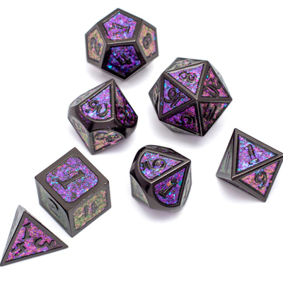 Parlak Altın Toz Katı Metal Çöp Satır Oyunları Ejder ve Zindan DND RPG