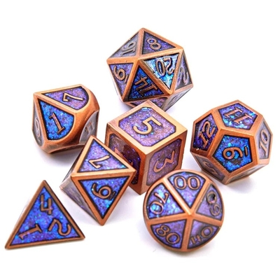 Parlak Altın Toz Katı Metal Çöp Satır Oyunları Ejder ve Zindan DND RPG