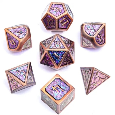 Parlak Altın Toz Katı Metal Çöp Satır Oyunları Ejder ve Zindan DND RPG