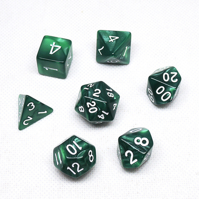 Poly Color Resin Dice Set#Rpg#Dnd#Coc Mermer Deseni Preminum ve Lüks