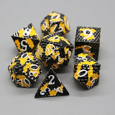Python Texture Metal Dice Set Multi Face Masaüstü Oyunu#Dnd#Coc