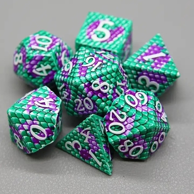 Python Texture Metal Dice Set Multi Face Masaüstü Oyunu#Dnd#Coc