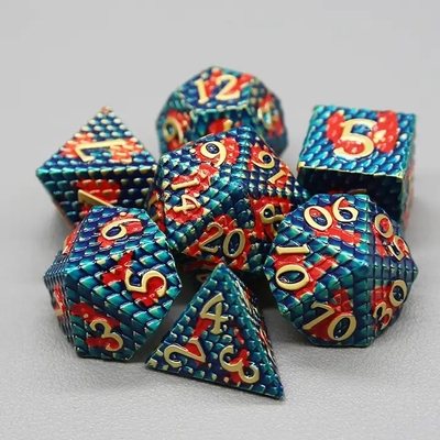 Python Texture Metal Dice Set Multi Face Masaüstü Oyunu#Dnd#Coc